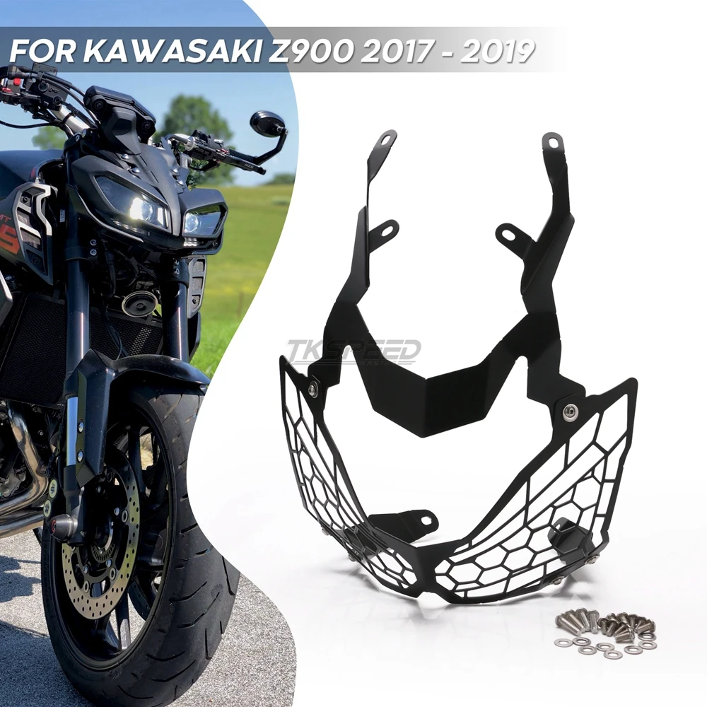 Мотоциклетная решетка для передней фары с ЧПУ KAWASAKI Z900 Z 900 2017 2018|Накладки и