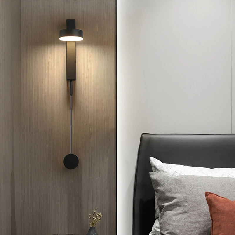 

[Outernlux] Led indoor wall lamps rotation dimming switch led wall light modern stai wall deco wall sconce living room golden le