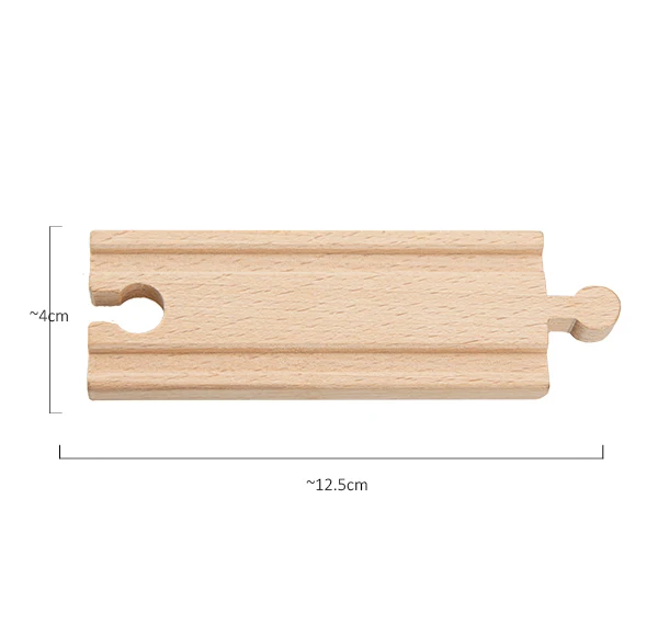 10cm Straight track TBKJOYS деревянные железнодорожные дорожки, аксессуары для железной дороги, все виды деревянных дорожек, различные компоненты, развивающие игрушки - Цвет: 10cm Straight track