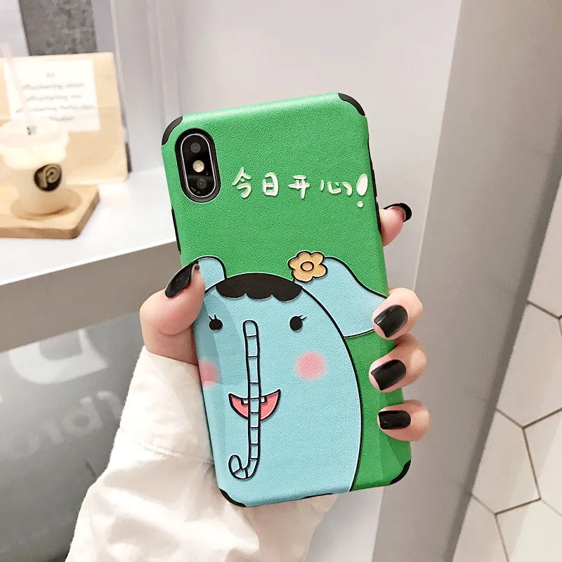 Style31-Elephant Ремешок шнур цепь шейный ремешок чехол для переноски иллюстрация чехол для подвешивания для iPhone 11 Pro XS Max XR X 6 6S 7 8 Plus Мягкий ТПУ - Цвет: Style31-Elephant