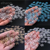 500pcslot new artificial snowflakes party xmas decorations wedding birthday diy handmade home decoration diy hair accessories
