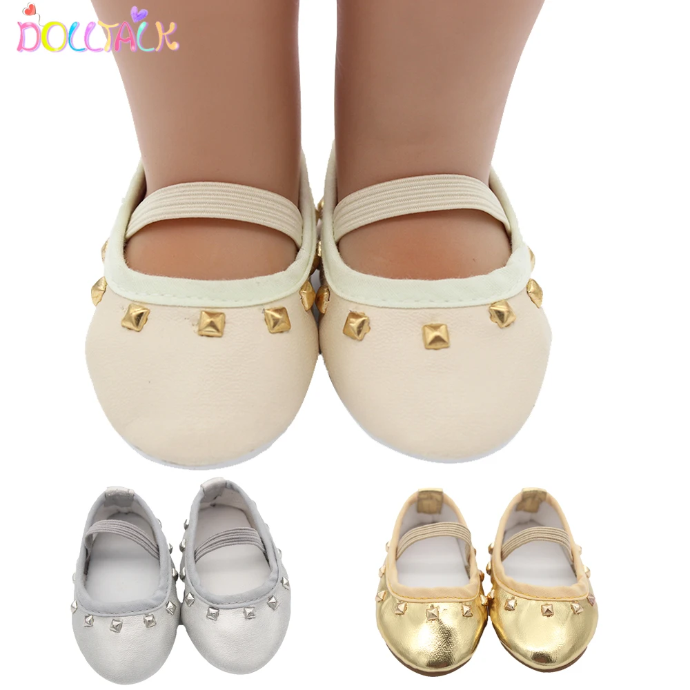 

Punk Style Rivet Shoes For Dolls Personality Fashion PU Leather Doll Shoes Fit 18 Inch EXO Dolls BJD Accessories Girl Dolls