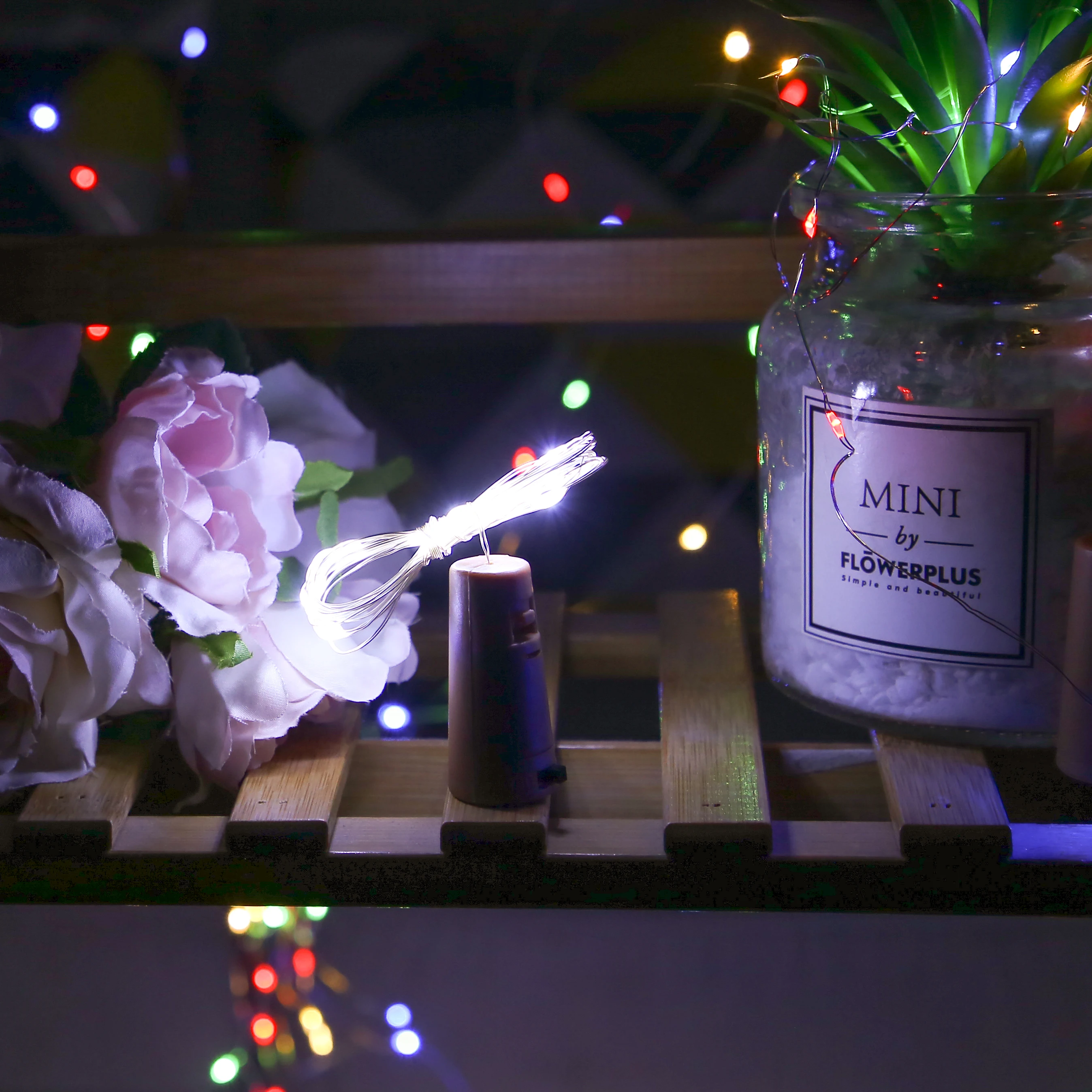 

1/2/3M 10/20/30 LEDs Cork Shape LED Wine Bottle Lights Copper Silver Wire Colorful Mini String Lights for Indoor Wedding Christm