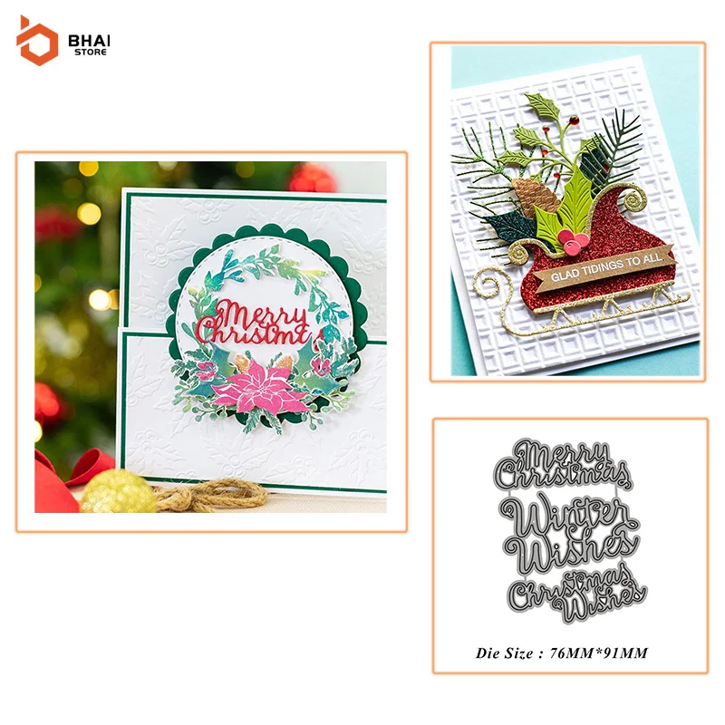 

Новый дизайн, Счастливого Рождества, украшения, металлические Вырубные штампы для «сделай сам», скрапбукинг, материал, бумажные карты, альб...