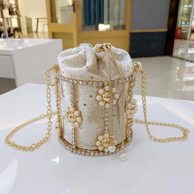 model 5 beige Вечерняя женская сумка-клатч с вырезами, украшенная цветами, бриллиантами, жемчугом, металлическими клетками, сумки и кошельки, женская сумка-мешок, вечерние сумки - Цвет: model 5 beige