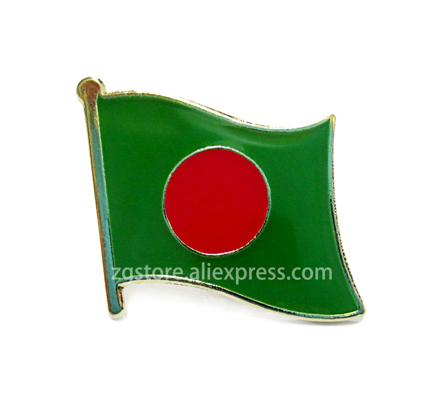 

Wholesale Lot of 10 pcs National flag Lapel Pins brooch Badge Emblem Bangladesh