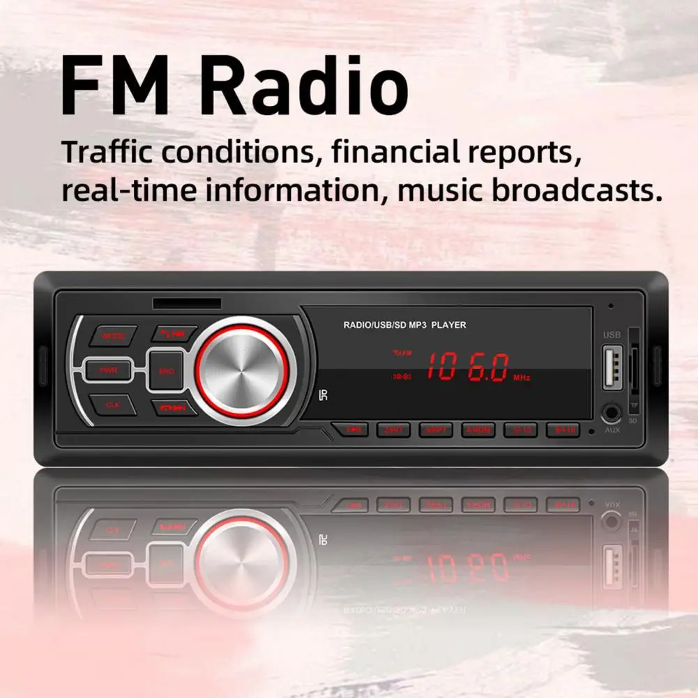

Один din автомобильный радиоприемник FM стерео Aux Вход приемник TF USB 12 В в-тире 1 Дин MP3 USB мульти-мультимедиа авторадио плеер
