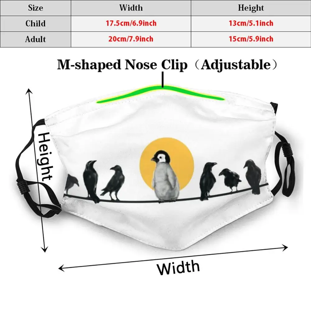 Будьте себе-пэнкин и ворона для взрослых детей Пылезащитный фильтр самодельная
