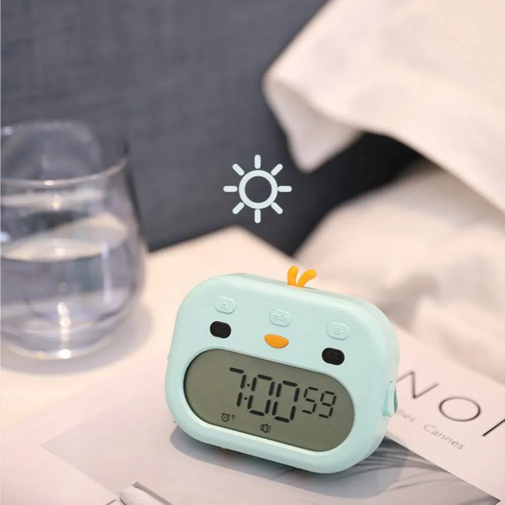 

Детский будильник милый куриный цифровой будильник для детей прикроватные часы детский тренировочный ночсветильник Relojes
