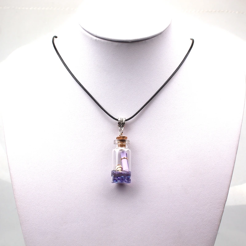 Новая креативная бутылка желаний для влюбленных красочное ожерелье с бутылкой