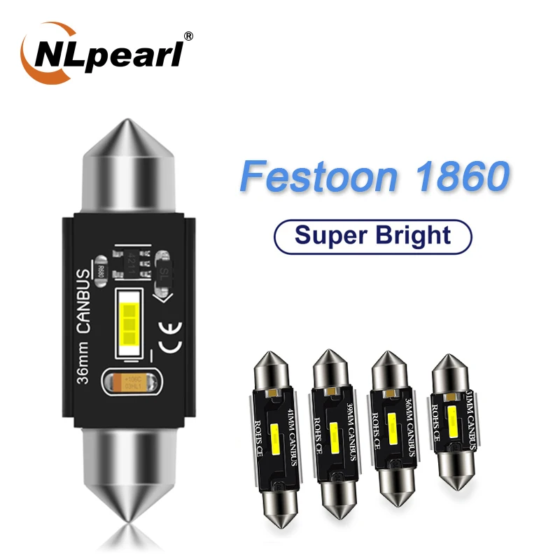 NLpearl 2x сигнальная лампа C5W светодиодный Canbus лампы 31 мм 36 мм/39 мм/41 Festoon светильник