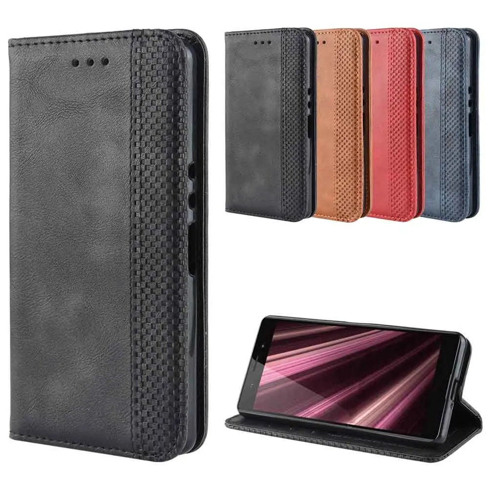 

Leather phone case for Sony Xperia XZ4 Compact / Xperia ACE / L3 L4312 Cover Flip card wallet with stand Retro Coque