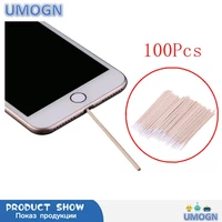 100pcspack cotton swabs cleaning tools for iphone samsung huawei charging port headphone hole cleaner phone repair tools