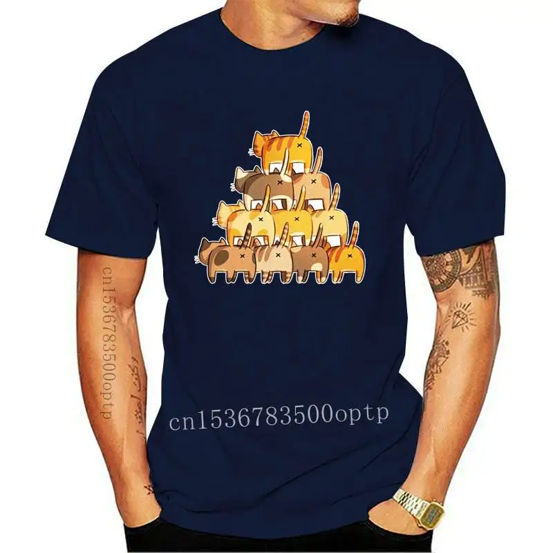

JCGO Summer Women T Shirt S-5XL Plus Size Cotton Graphic Cute Cats Print Short Sleeve Women Tees Tops Casual O-Neck Basic TShirt