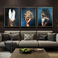 gatyztory 3pc painting by numbers figure animal girl hand painted abstract pictures by number woman on canvas home decoration