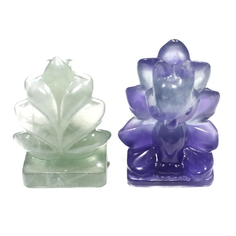 

1 Pcs Polished Natural Rainbow Fluorite Crystal Nine Tails Fox Craft