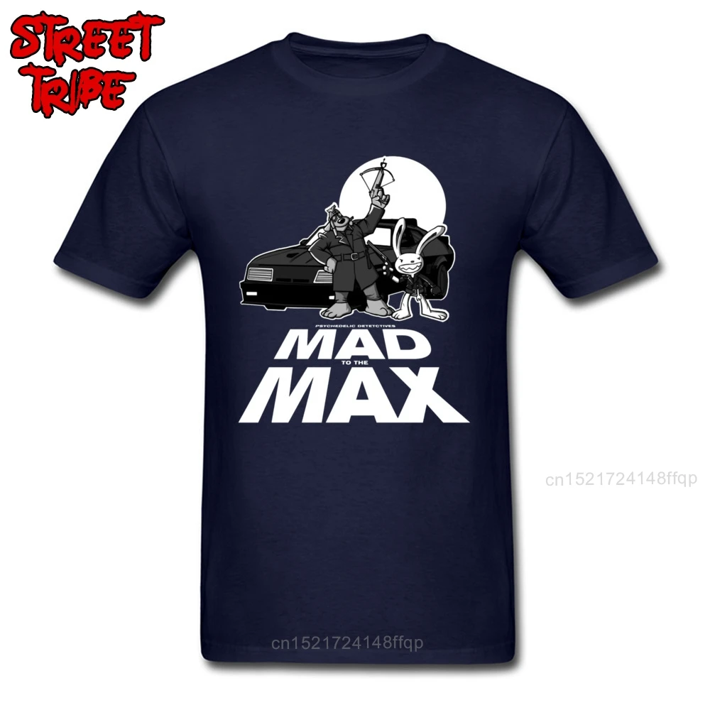 Футболка MAD to the MAX мужские футболки с принтом кролика новая модная синяя одежда