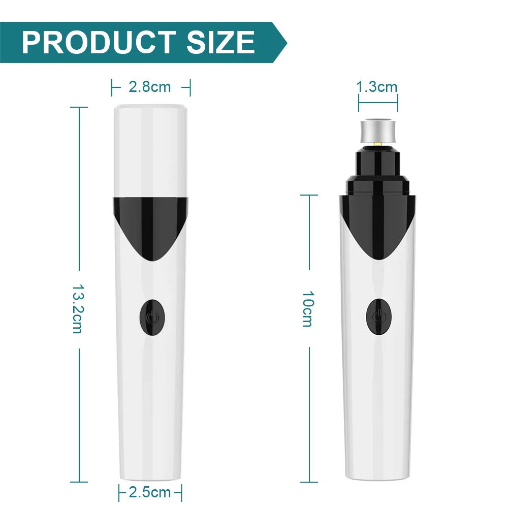 

USB Rechargeable Dog Nail Clippers Grooming Trimmer Pet Supplies Cat Paws Nail Cutter Professional Electric Pet Nail Grinder