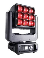 2pcs pixel and zoom strobe led matrix moving head stage light 9x40w rgbw 4in1 led moving head light zoom
