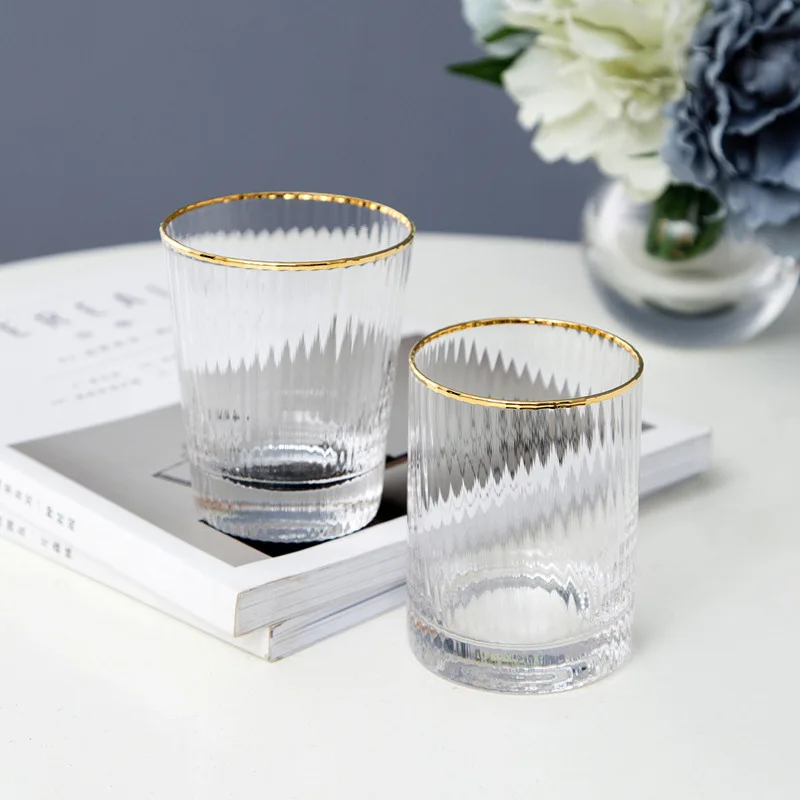 Уникальная стеклянная чашка креативная посуда для сока и воды прозрачное стекло