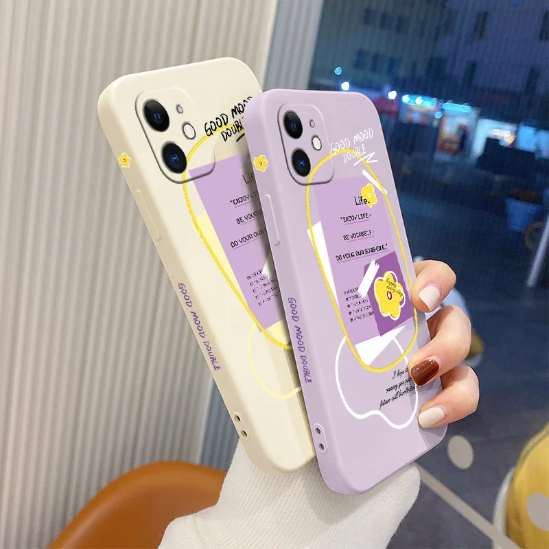 

Vintage Illustration Phone Case For iPhone 12 13 Pro Max 11 X XS XR XSMAX SE2020 8 8Plus 7 7Plus 6 6S Plus Liquid Silicone Cover