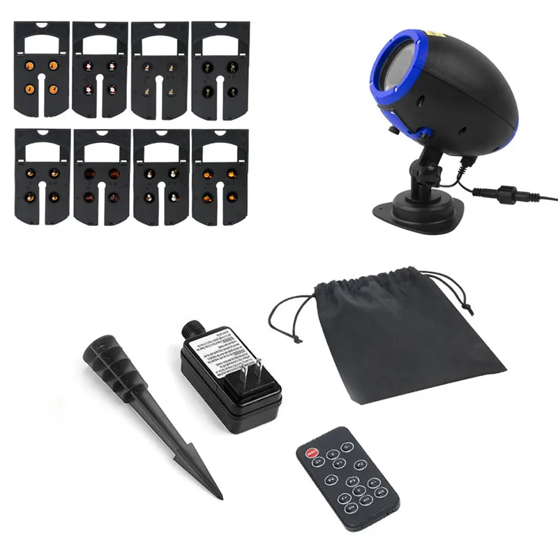 Светодиодный анимационный проектор на Хэллоуин светильник слайдов