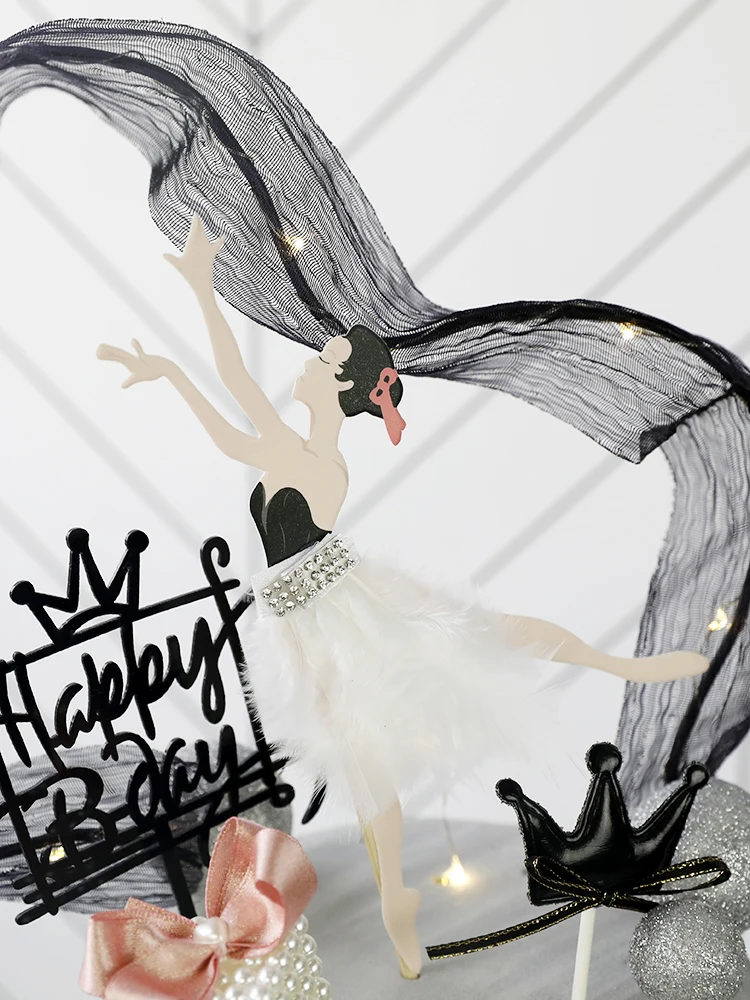 Танцевальная Девушка торт Топпер украшения торта инструменты Сладкая красивая