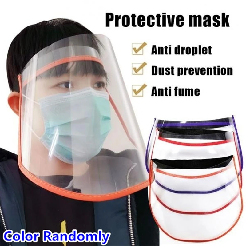 Safety Anti-fog Anti-dust Full Face Shield Mask Clear Flip Up Protection Hat Cap Protective Cover Oil-Splash | Аксессуары для