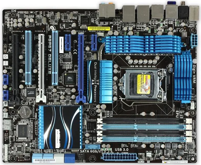

P8P67 Deluxe original motherboard DDR3 LGA 1155 for I3 I5 I7 32nm CPU 32GB USB3.0 SATA3 P67 motherboard
