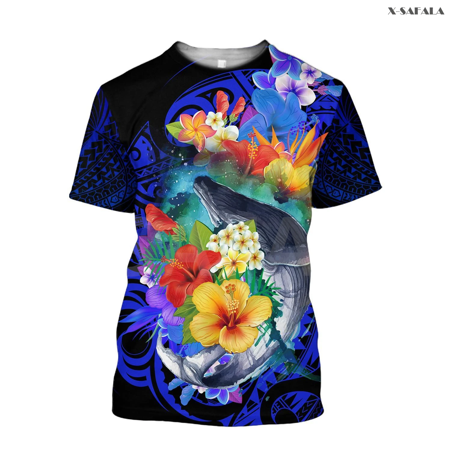 

Polynesia Hawaii Hibiscus Sea Turtle Tattoo Micronesia 3D All Printed T-shirt Men Women Unisex Summer Casual Tee Streetwear