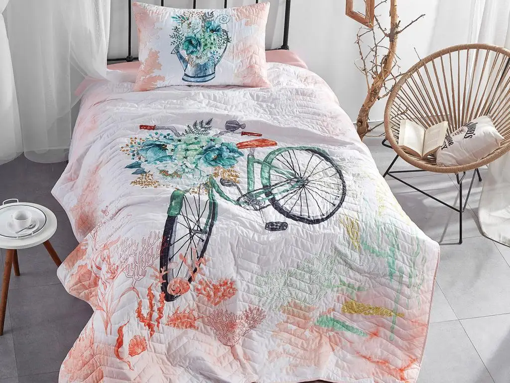 

eyizdiyar Carry Quilted Single Bed Cover White