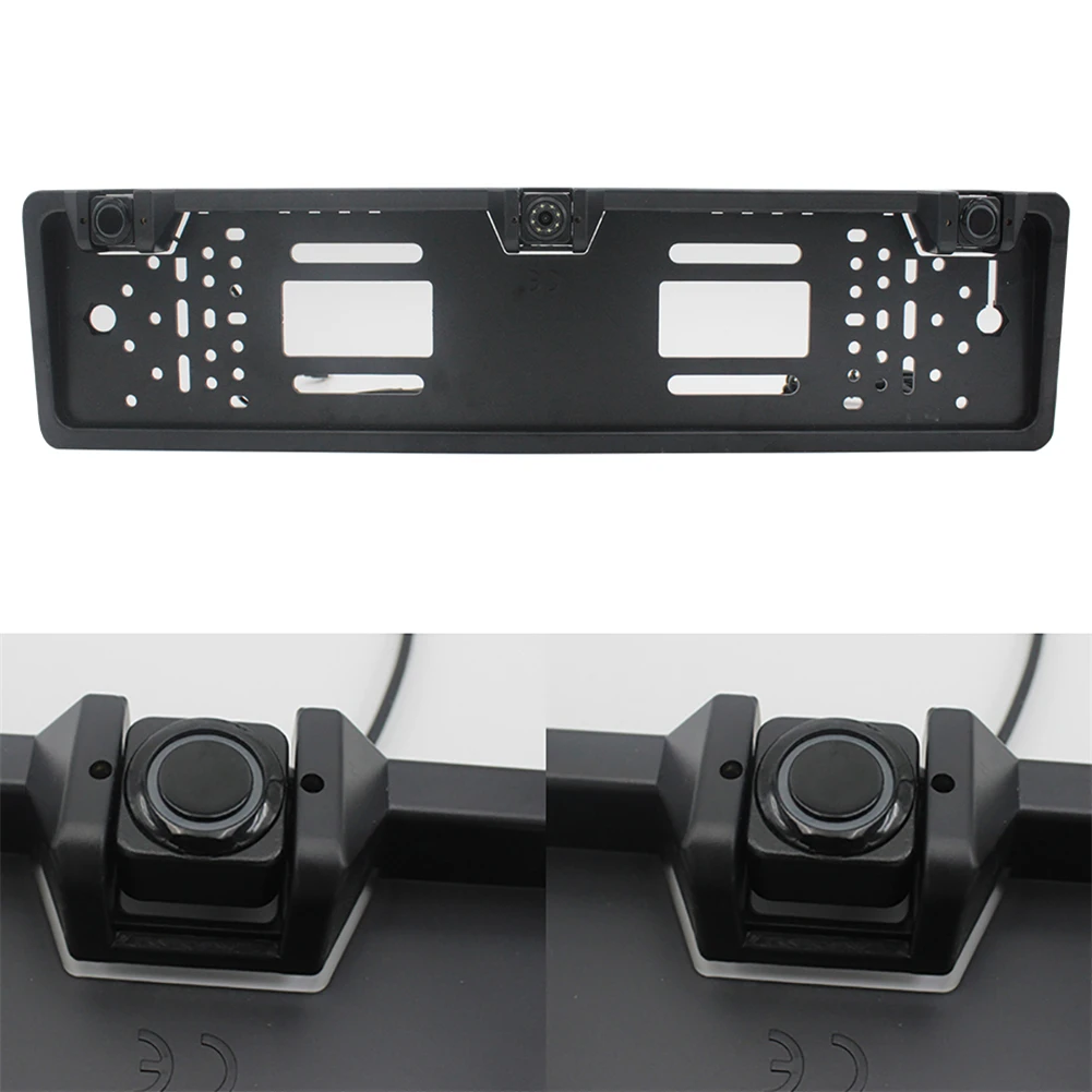 

European Car Parking Sensor Assistant License Plate Frame camera Parking Car Rear View Camera Sensors Reverse Radar 8IR Night