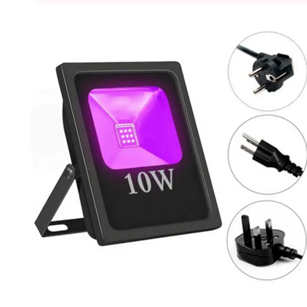 

AC85-265V IP66 10W 20W 30W 50W Outdoor UV Floodlight Waterproof Ultra Violet Flood Light Stage Light For DJ Disco Party Bar