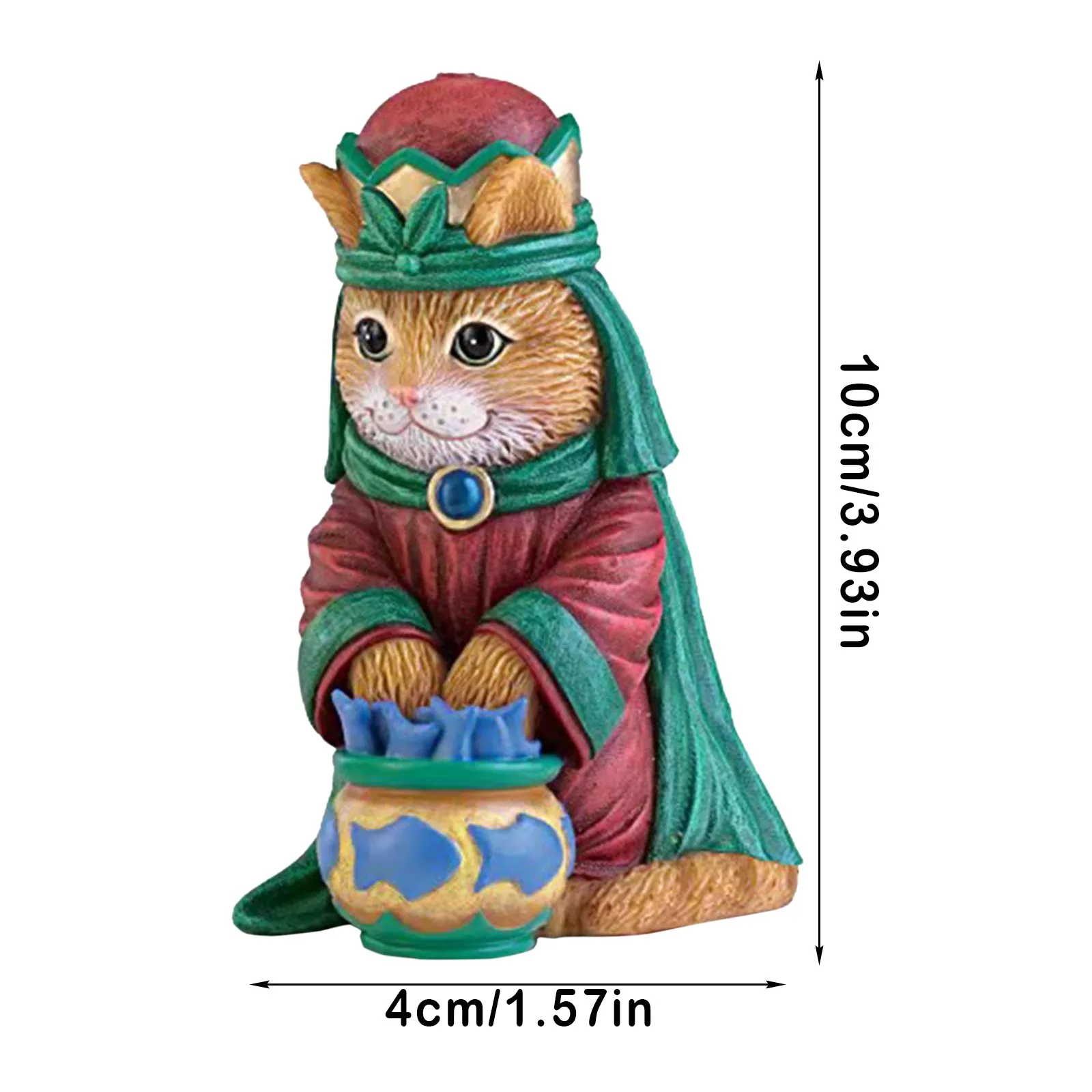 Статуэтка кошки из смолы миниатюрные статуэтки для украшения дома серия с