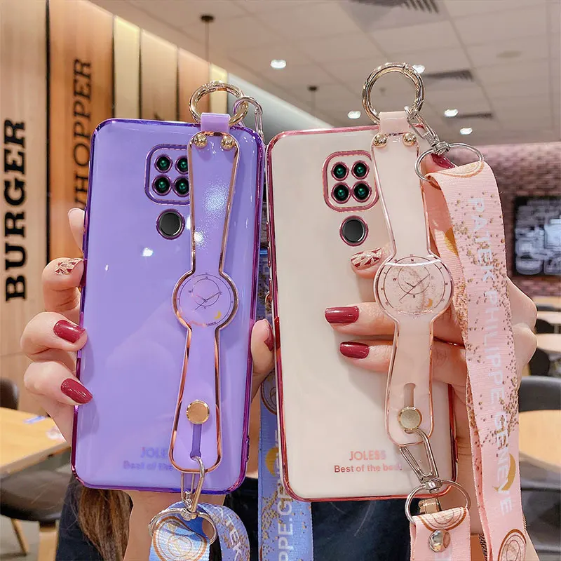 

Wristband Holder Case For Xiaomi Redmi note 9 pro Case Cover For Redmi note9s Shockproof Case Redmi Note 10 pro max 10s Funda