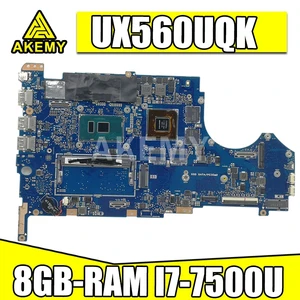 ux560ux laptop motherboard for asus zenbook flip ux560uqk ux560uq q524uq original mainboard 8gb ram i7 7500u gt940m free global shipping