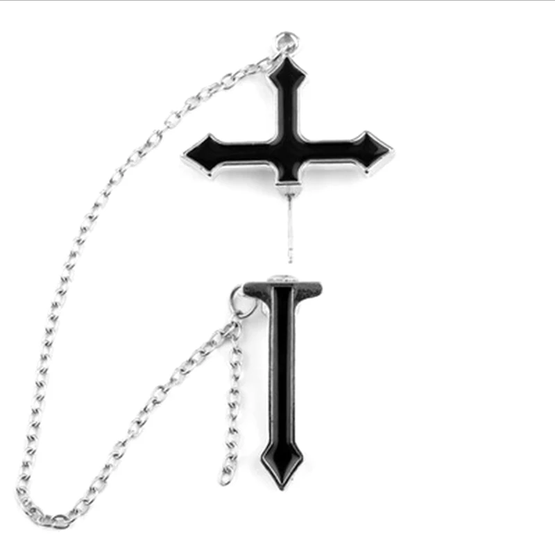 

Earring For Women Cross Drop Earrings Puck Rock Vintage Crystal Ear CuffAA