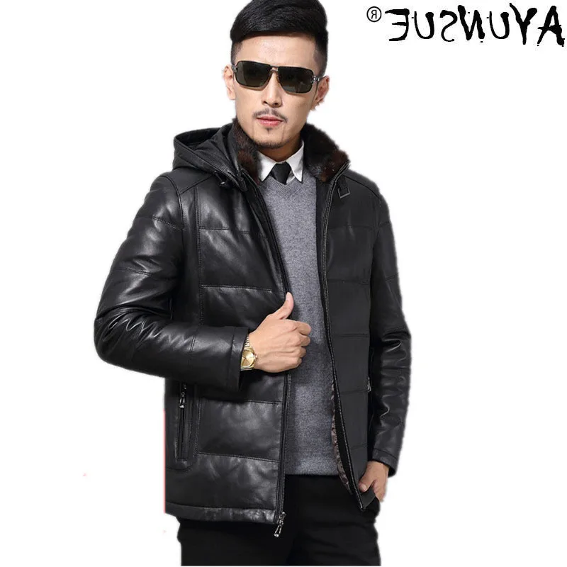 

Men's jacket, duck down jacket, sheepskin coat, large coat.