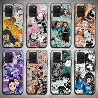 kimetsu no yaiba demon slayer anime phone case for samsung galaxy s21 plus ultra s20 fe m11 s8 s9 plus s10 5g lite 2020