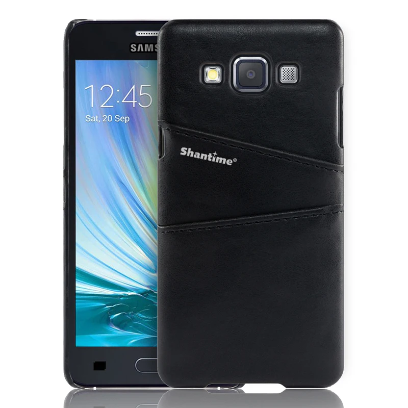 BLACK Для samsung Galaxy A5 A3 чехол для samsung Galaxy J3 Galaxy Core Prime J2 Prime чехол для телефона с отделениями для визиток - Цвет: BLACK
