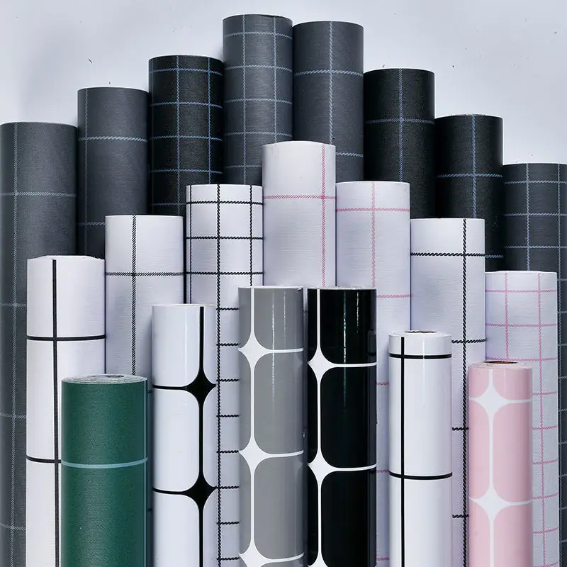 

Wallpaper Self-Adhesive Waterproof Kitchen Decor Oil-Proof Sticker Wardrobe Cabinet Door Countertop Wall Renovation Wallpapers