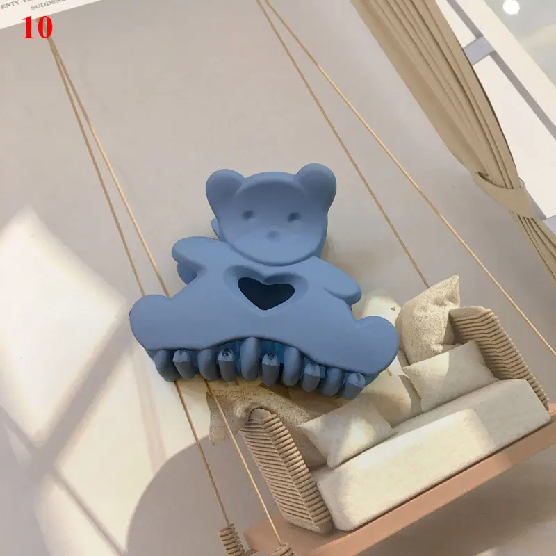 

2021 Bear Bath Clip Geometric Hairpin Fashion Color Hair Clip Back Of Head Hair Clip Fashion Korean Style Hair Accessories