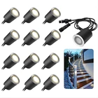 Светодиодный светильник, 10 шт., 16 шт., водонепроницаемый подземный светильник для лестницы