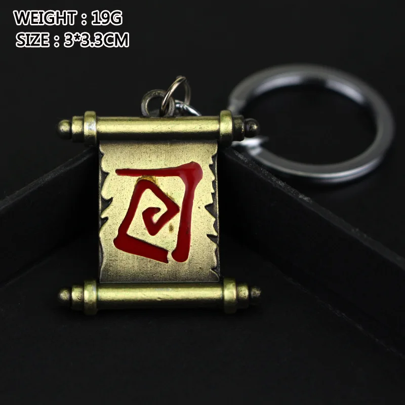 Игра Dota 2 город портала прокрутки брелок для друзей мужской Colar Masculino Llaveros Dota2