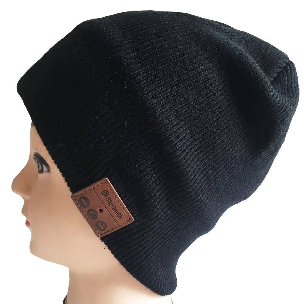 Bluetooth наушники музыкальная шапка зимние беспроводные гарнитура с микрофоном