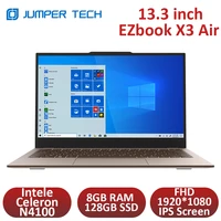 jumper ezbook x3 air 13 3 inch laptop intele celeron gemini lake n4100 8gb ram 128gb ssd notebook fhd 19201080 169 ips screen