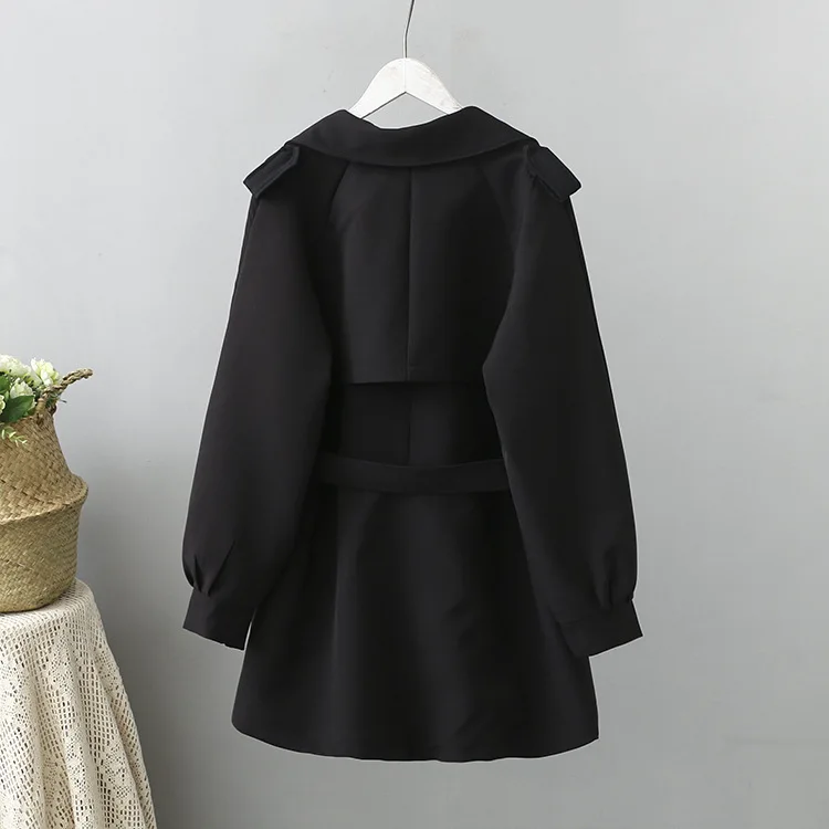 Trench Coat For Women Belt 2020 Spring Casaco Feminino tailored collar Fashion Female Outerwear Plus Size K1-0628 | Женская одежда