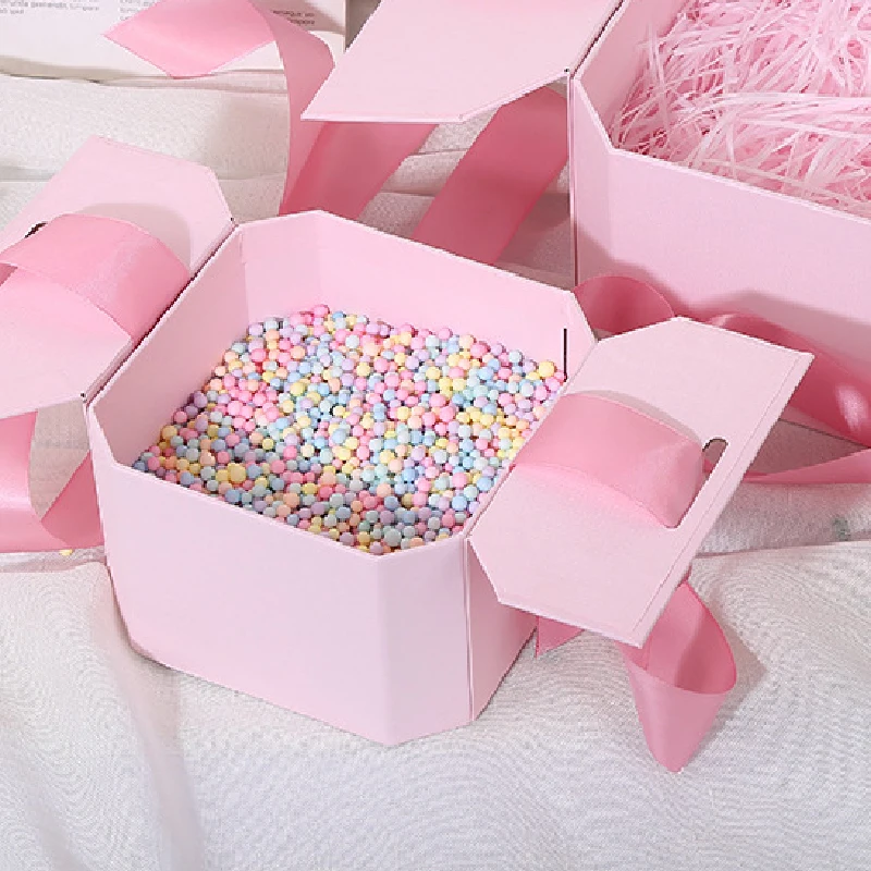 Шарики из пенопласта 4 6 мм Подарочная коробка маленькие шарики вечерние для