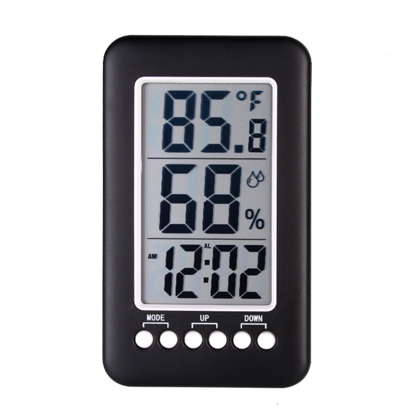 

Household LCD Digital Temperature Humidity Meter Indoor Hygrometer Thermometer Weather Station with Clock