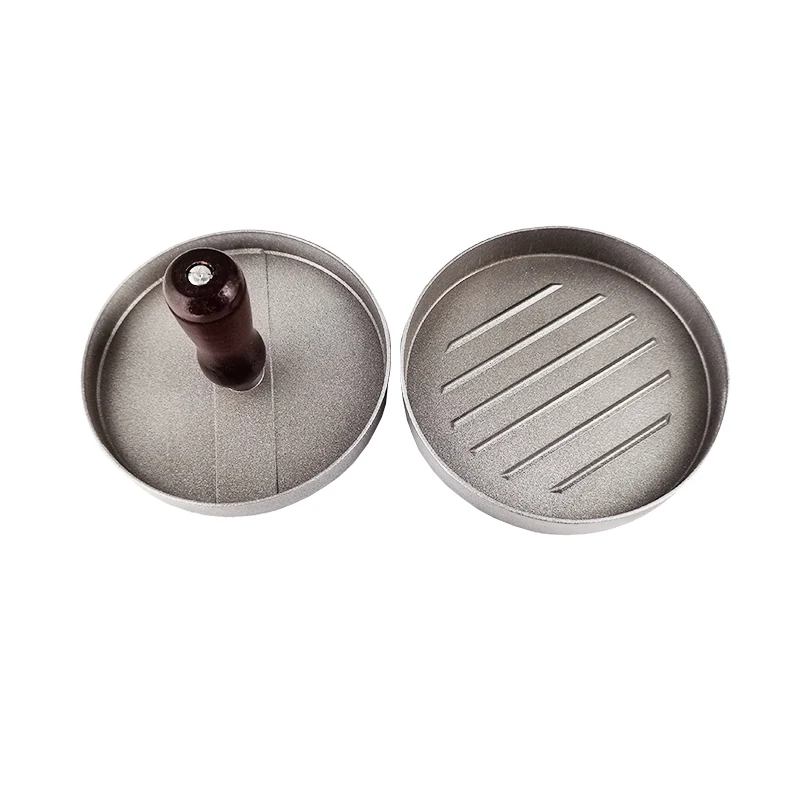 Алюминиевый антипригарный пресс для гамбургеров с 100 бесплатной бумагой и